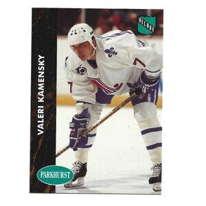 1992 French Parkhurst Valeri Kamensky Quebec Nordiques Rookie Hockey Card [h82]